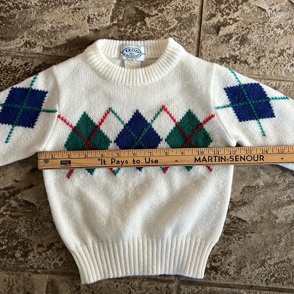 SOLD vintage IZOD Lacoste toddler sweater - Picture 7 of 8